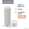 Diaper Genie Platinum Pail (Grey) is Made in Durable Stainless