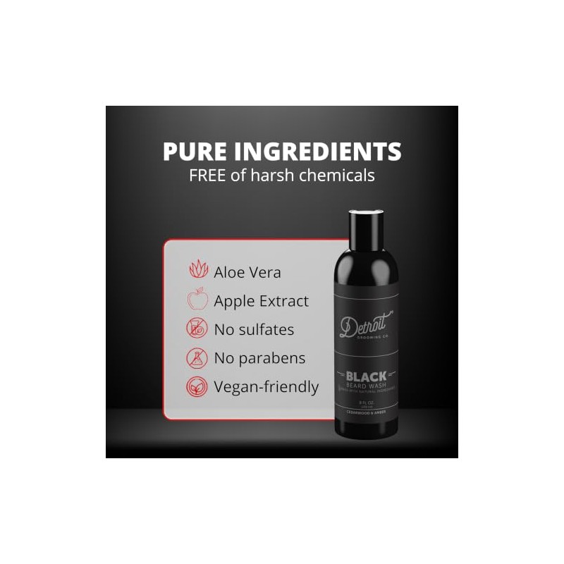 Black Beard Poo - Beard Shampoo & Facial Wash -