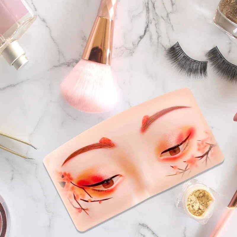 Tabla Mascarilla Práctica Maquillaje Silicona Modelo Ojos F