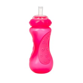 Nûby Nuby No-Spill Sport Sipper with Leakproof Straw - No-Spill - Easy-to-Hold - Pink