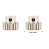 3PCS Metal Motor Gears with Set Screws M0.6 Module 3.175mm