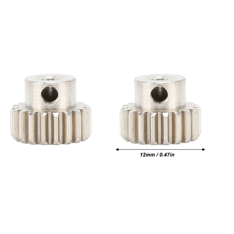 3PCS Metal Motor Gears with Set Screws M0.6 Module 3.175mm