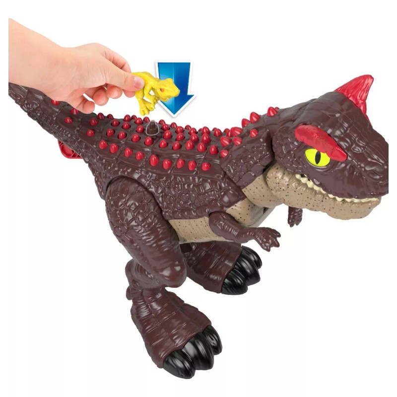 Imaginext Jurassic World Dinosaurio Carnotaurus Modo Defensa