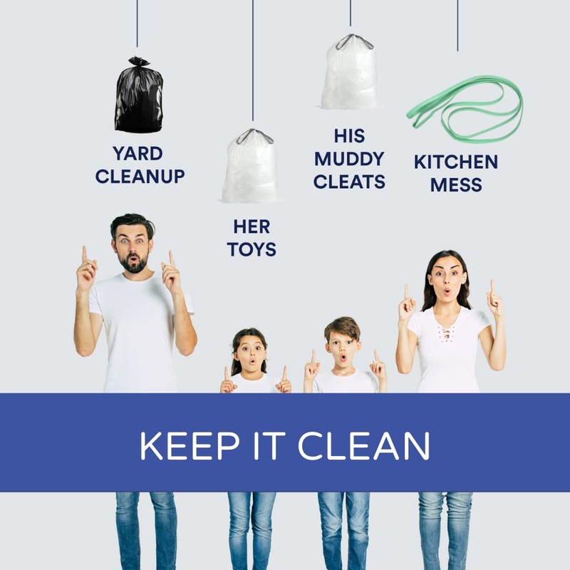 Plasticplace 26" Rubber Bands for 64-65 Gallon Trash Cans, 5