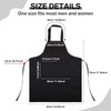 JaGely 24 Pack Adjustable Bib Apron with 2 Pockets Black