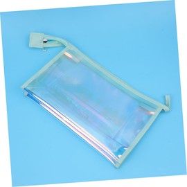 FOMIYES 3pcs Foldable Travel Toiletry Bag Shiny Makeup Case Pouch Portable Handbag for Women Hanging Cosmetic Bag Travel Essentials Organizer