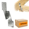 Hurricane Ties for Rafters, 30 Pcs 18-Gauge Galvanized Hurricane Straps