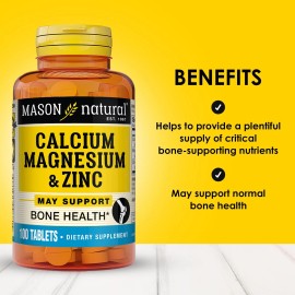 Mason Natural Daily Bone Health Mineral Supplement 300 Count Calcium Magnesiu...