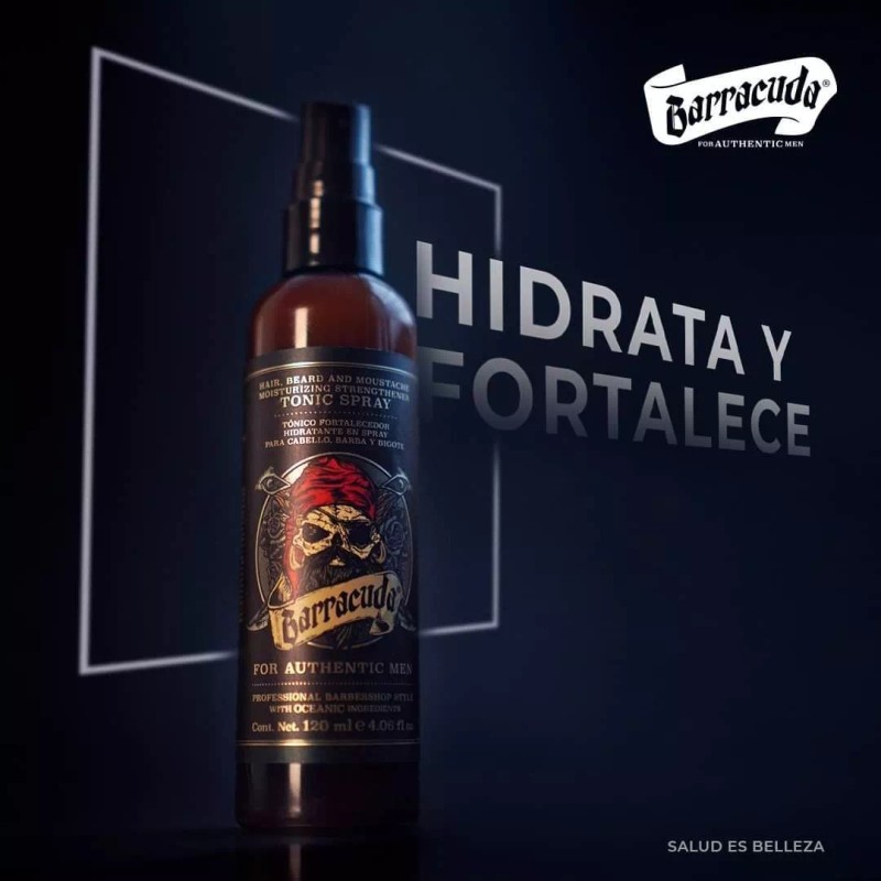Barracuda Tónico Fortalecedor Hidratante Barba Bigote Barracuda 120ml