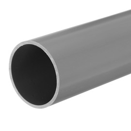 MECCANIXITY 2.5 Inch PVC Rigid Tube Round Pipe Tubing Hardware Tubing 57mm ID 63mm OD 330mm/13" Light Grey High Impact for Water Pipe