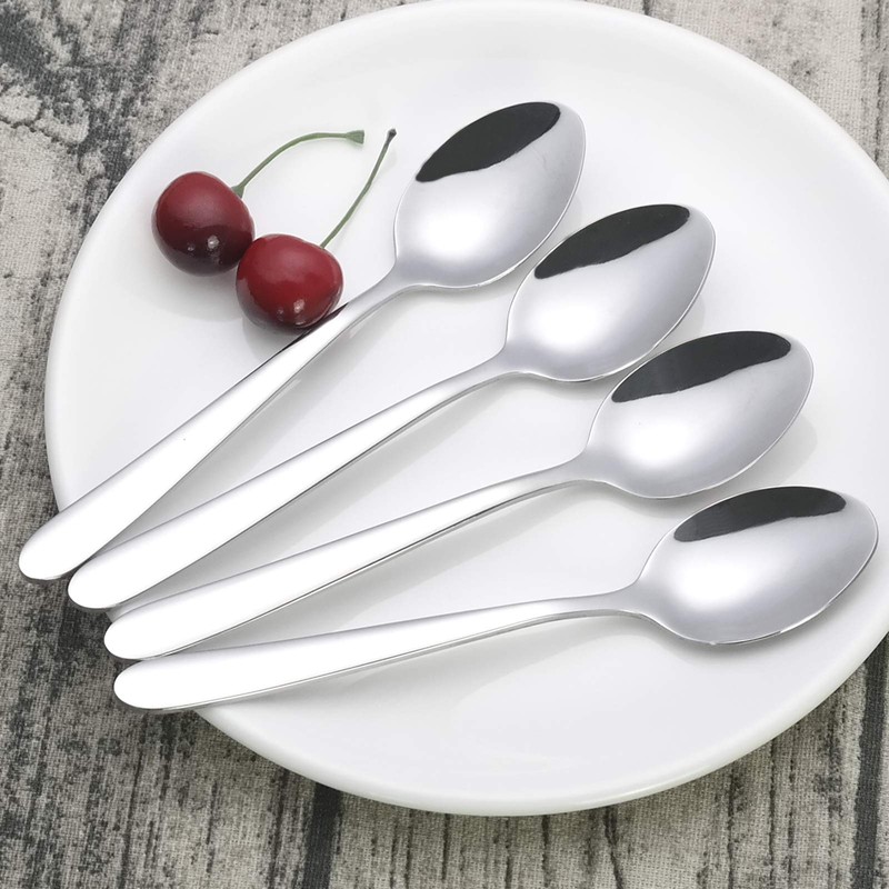 Zerdyne 12 Pieces Stainless Steel Small Dessert Spoon