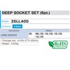 Tone 3SLL400 Super Long Socket Set (6 Angle) 3/8 inch