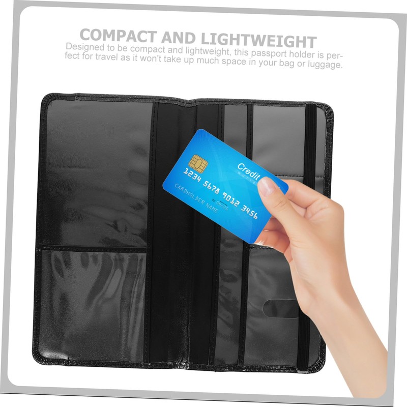 LIFKOME Travel Passport Holder PU Passport Cover Organizer for Men