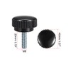 sourcing map 2pcs Knurled Clamping Knobs M8 x 20mm Metric