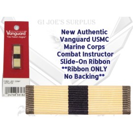 USMC Marine Military New Vanguard Combat Instructor Slide-On Uniform Ribbon 1F4