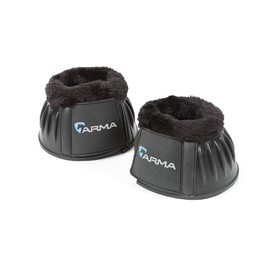 Shires ARMA Fleece Over Reach Boots - Black Pony