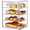 OKAY ORANGE Pastry Display Case, Bread Box for Kitchen Countertop,