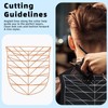 RENKESE Professional Hair Cutting Cape with Geometric Grid Pattern, Longer