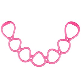 7 Ring Adjustable Resistance Bands - Non-Slip Full Body Exercise Bands for Home/Travel, 7-Level Resistance with Hand/Foot/Leg Grips (Compact & Portable)