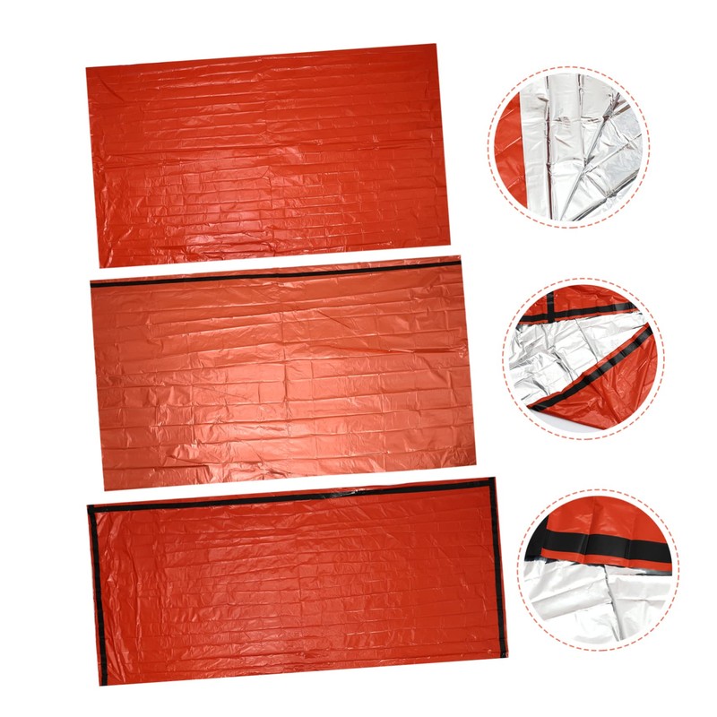 WOONEKY Survival Sleeping Bag Insulated Tent Emergency Blanket Thermal Mat