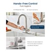 APPASO Touchless Kitchen Faucet with Soap Dispenser Brushed Nickel, Side