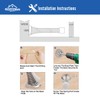 HOMOTEK 12 Pack Spring Door Stopper with Rubber Bumper 3-1/8"