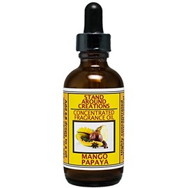 Stand Around Creations Concentrated Fragrance Oil - Scent -Mango and Papaya: an Uplifting Blend of Sun-Kissed Mango and Papaya. Contains Natural Essential Oils. (2 fl.oz.)