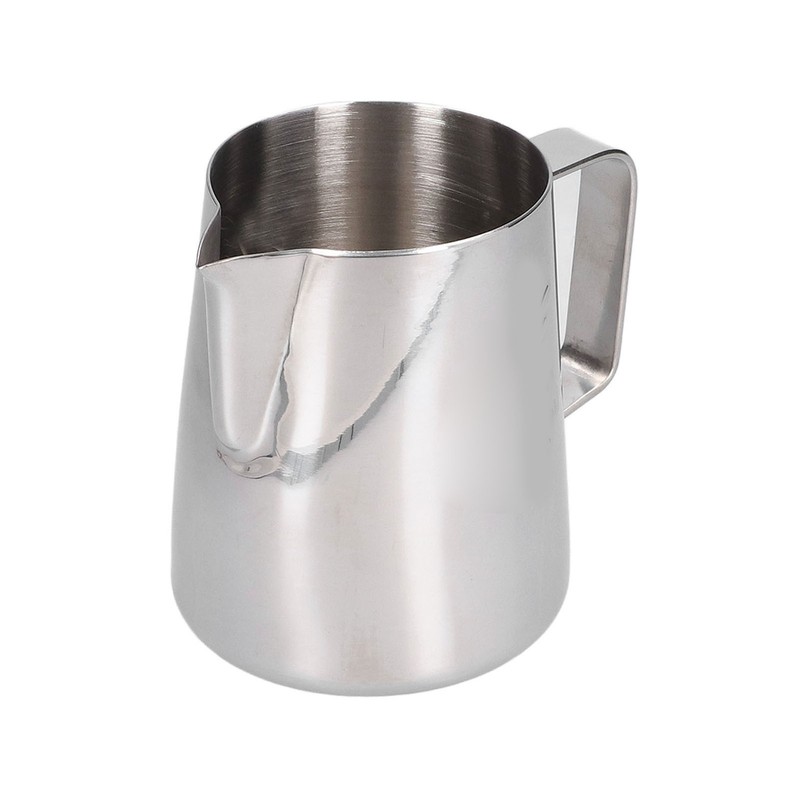 Milk Frother Cup 380ml 304 Stainless Steel High Durability Multifunctional