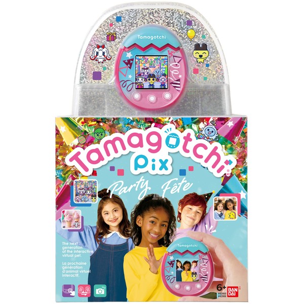 Tamagotchi Pix Party Virtual pet confetti