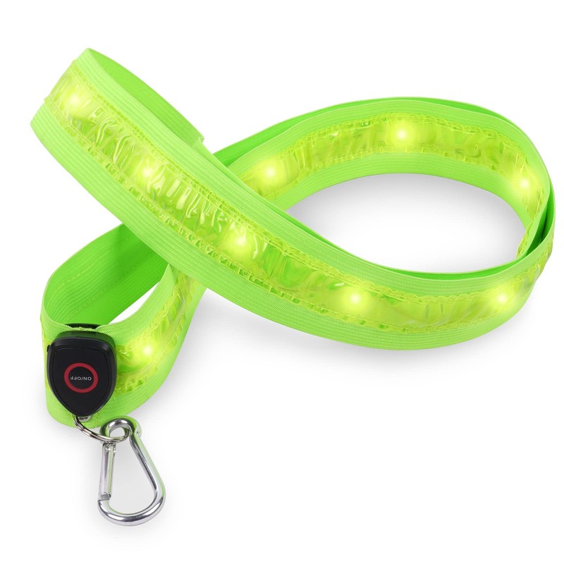 flintronic Reflective Belt Sash Gear, Luminous Led Safety Shoulder Strap,
