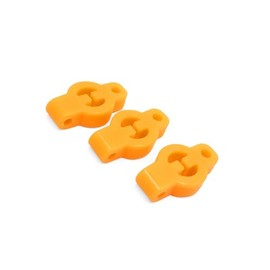 Motoforti 3pcs Orange 1/2 Inch Dia Hole Car Rubber Exhaust Mount Hanger Bracket Bushing Long-lasting