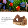 Aquarium Pyramid Decor Realistic Safe Resin Fish Tank Pyramid Hiding