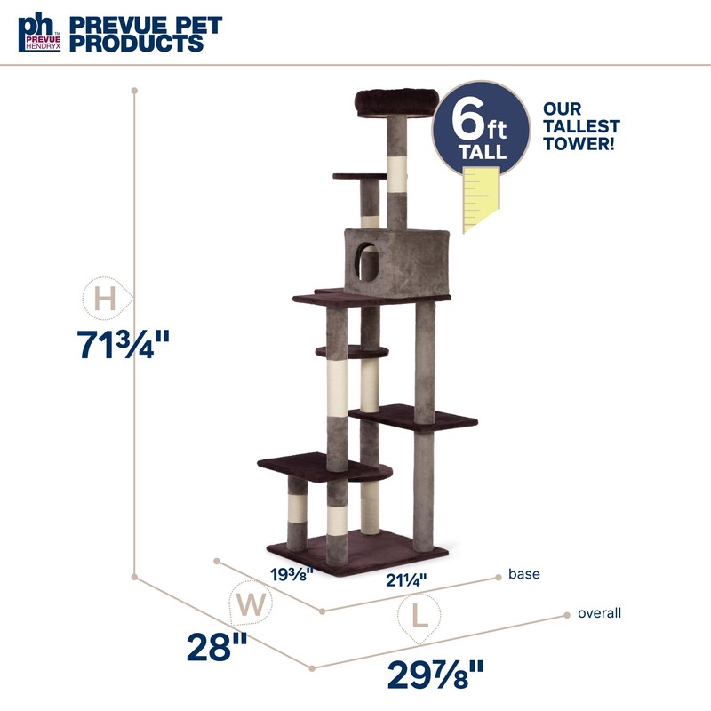 Prevue Pet Products Cat Play Tower in Purple 7362P