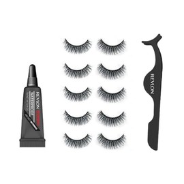 Revlon - Set de 5 pares de Pestañas Modelo 5, con aplicador y pegamento negro