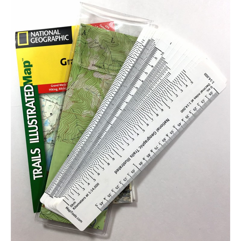 MapTools Map Ruler Set for The National Geographic Trails Illustrated