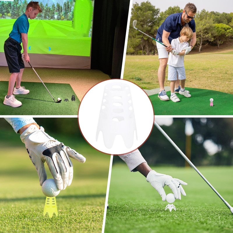 TIXIPEM Golf Simulator Tees [30PCS] - Plastic Golf Tees Use