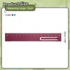 sourcing map 2pcs Straight Ruler 15cm Metric Metal Aluminum Alloy