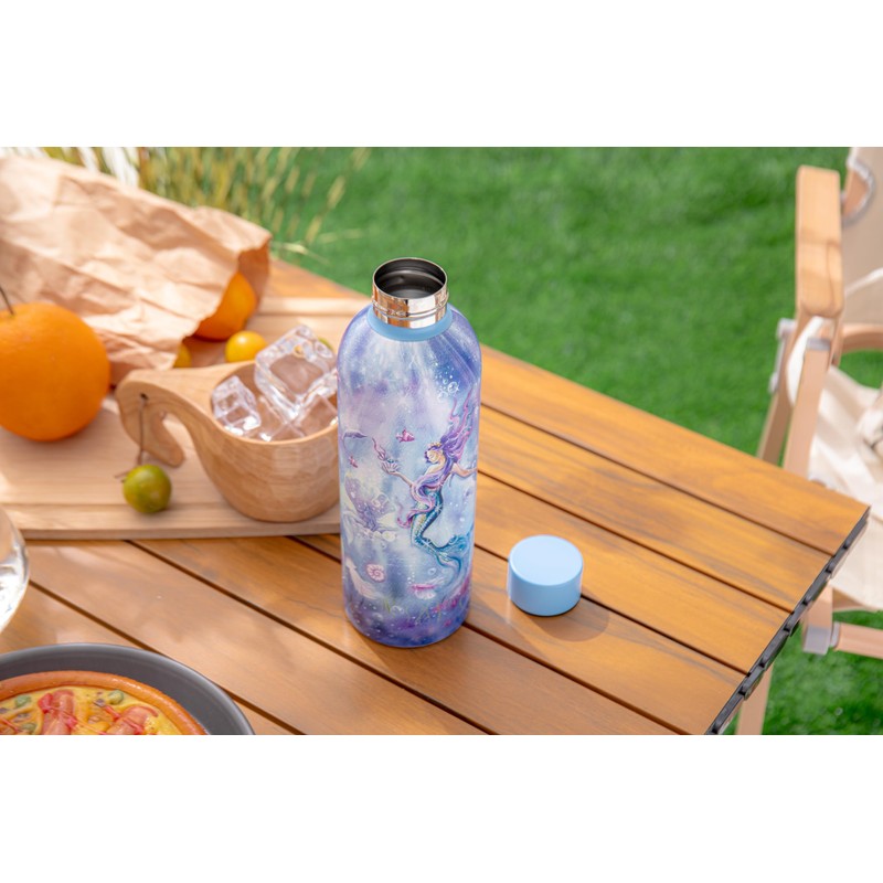 HOX Pillarbox Studios 700ml Stainless Steel Drinks Water Bottle -