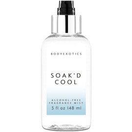 BODY EXOTICS Soak'd Cool ALCOHOL-FREE Unisex Fragrance Mist 5 Fl Oz - a Refreshing Uplifting Blend of Cooling Water Notes, Crisp Apple, Lemon, Orange, Cedarwood & Patchouli - w Plant Extracts