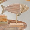 BLACK FOREST DECOR Seagrass Fish Tabletop Sculpture - Medium