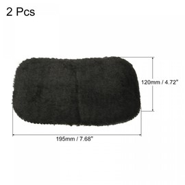 sourcing map Shoe Cleaning Gloves for Leather Boots Black Pack of 2