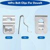 10PCS Belt Clips for Dewalt, Anglecai Drill Tool Clips Hook