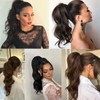Claw Ponytail Extension Hair Piece Elastic Drawstring Synthetic Hair Ponytail