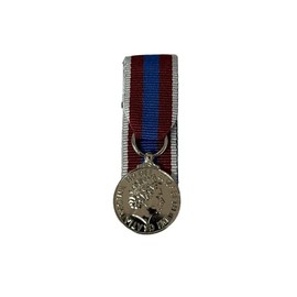 Miniature Queen`s Platinum Jubilee Medal 2022 - Court Mounted with a pin to wear