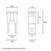A.A Straight Male Terminal 140 Amp Fuse Replacement for PAL