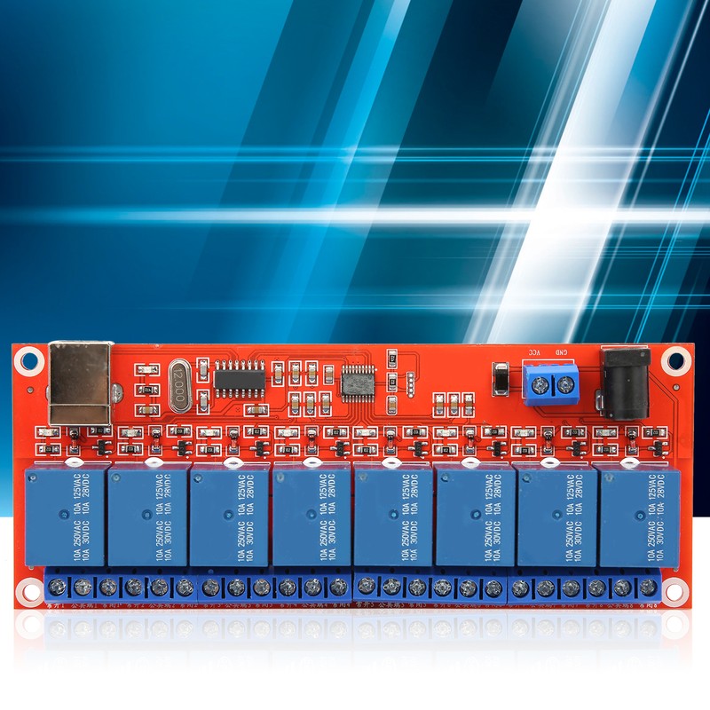 Relay Module Interface Board for LowLevel Trigger USB Serial Port