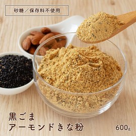 Hari Soybean Flour, Black Sesame Almond Soybean Flour, 21.2 oz (600 g), Soybean, Black Sesame Soybean