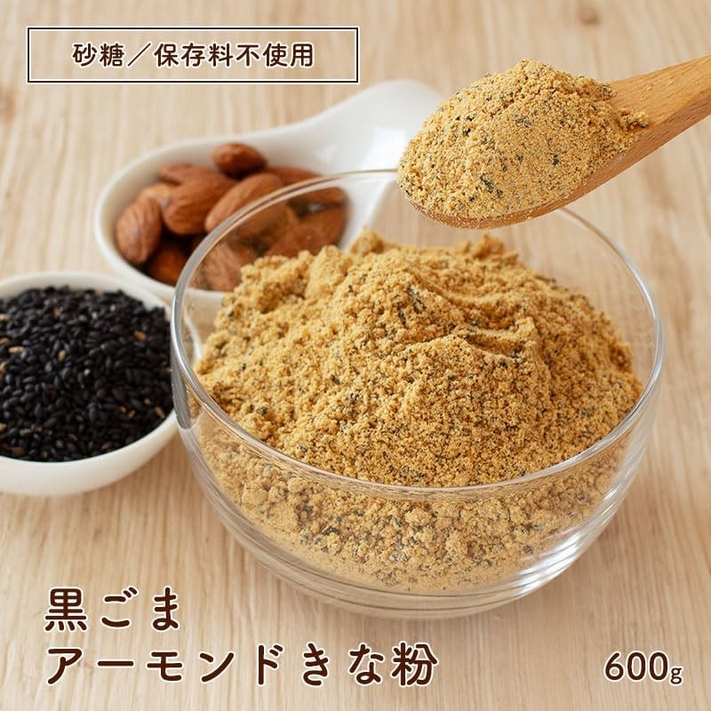 Hari Soybean Flour, Black Sesame Almond Soybean Flour, 21.2 oz