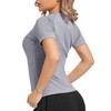Women's Short Sleeve Compression Shirts Quick Drying Workout Top with