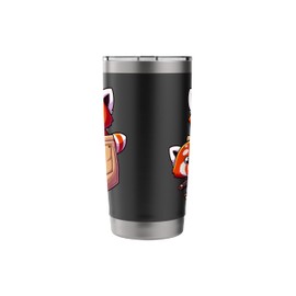 Pocket Red Panda Cute Animal Art Red Panda Bear Playing Stainless Steel Insulated Tumbler